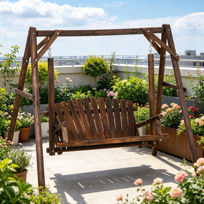 Balancelle de jardin en bois massif Timberglen