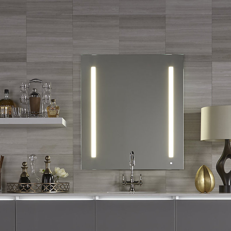 AiO Modern & Contemporary Lighted Bathroom / Vanity Mirror, None, 29.875" x 29.125"