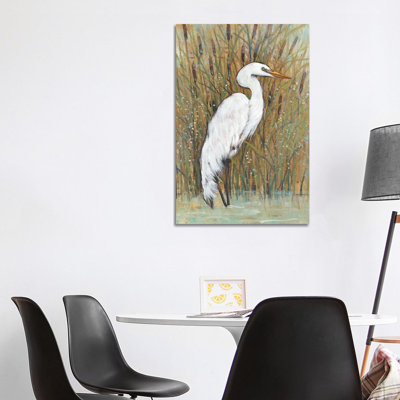 White Egret II by Tim OToole - Wrapped Canvas Print