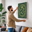Art Nouveau Bloom Botanical - Wrapped Canvas-1023677844-1023677868