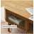 Vintage oval solid wood coffee table