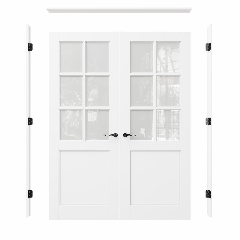 Porte de garde-manger 6 portes Lite, 60 po x 80 po, Blanc