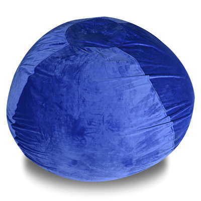 Fauteuil à billes bleu en velours 4 pi - pour et avec un look tendance