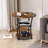 Jalane Tall End Table with 2 USB Ports, 2 Power Outlets, and 3-Tier Storage Shelves-1007467