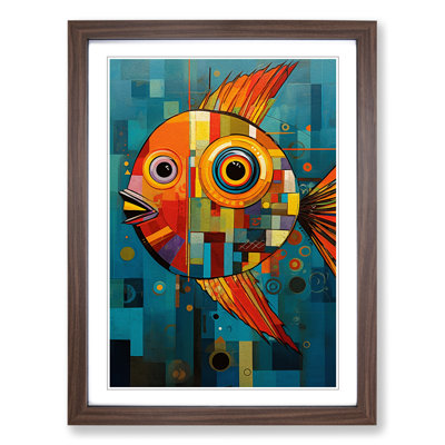 Fish Constructivism Art - Framed Print