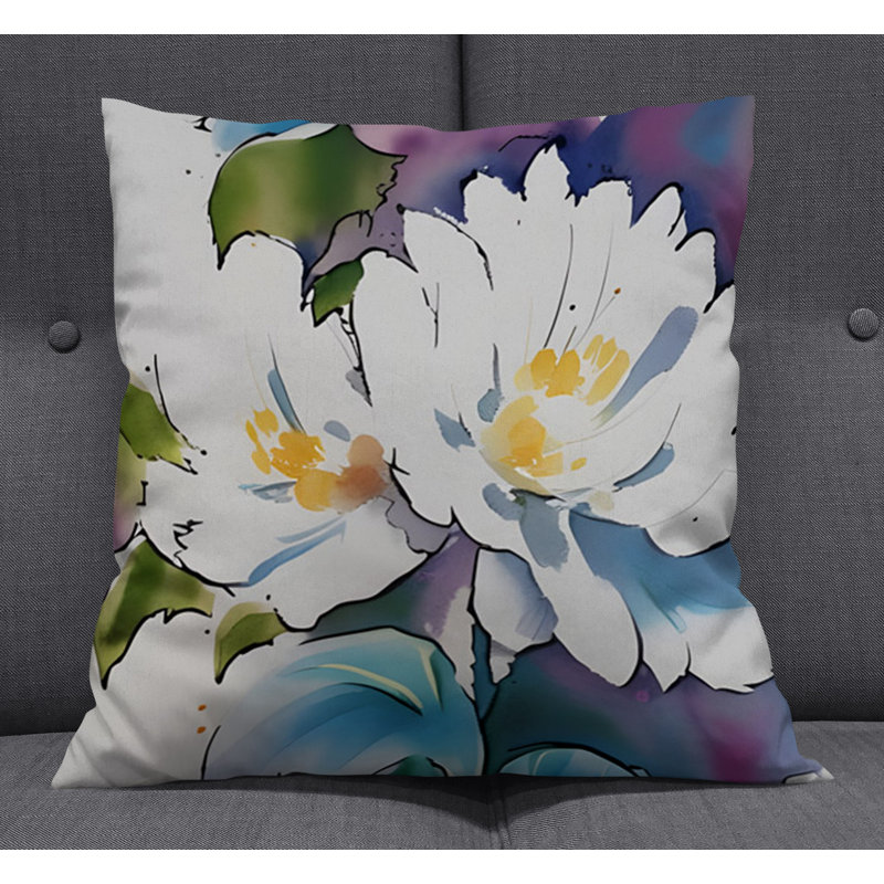 Throw Pillow, 16"H x 16"W, Pillow Cover Only - No Insert