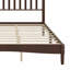 Lit plateforme en bois avec tête de lit en forme de gourde, lit plateforme de style rétro avec support à lattes en bois