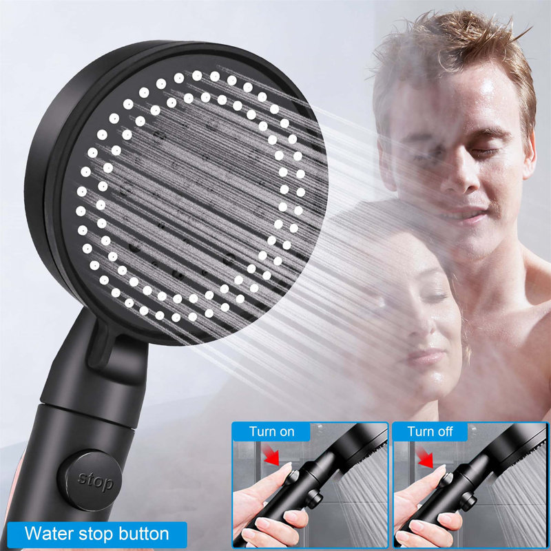 Handheld Shower Head, Matte Black