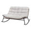 Double chaise berçante Papasan