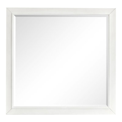 White Landscape Mirror