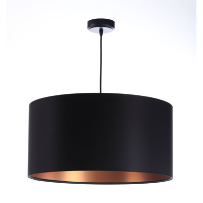 1 - Light White/Grey Drum Pendant