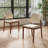Fully Assembled Modern Dining Chair Set Of 4, Faux Leather With Solid Wood Legs-813624564