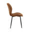Ensemble de 4 chaises de salle à manger matelassées à losanges modernes, chaises rembourrées avec dossier ergonomique et pieds robustes en métal-476073753-476073757