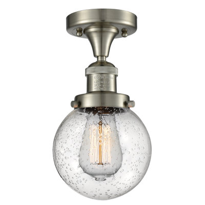 Plafonnier semi-encastré simple sphère 6 po Araujo