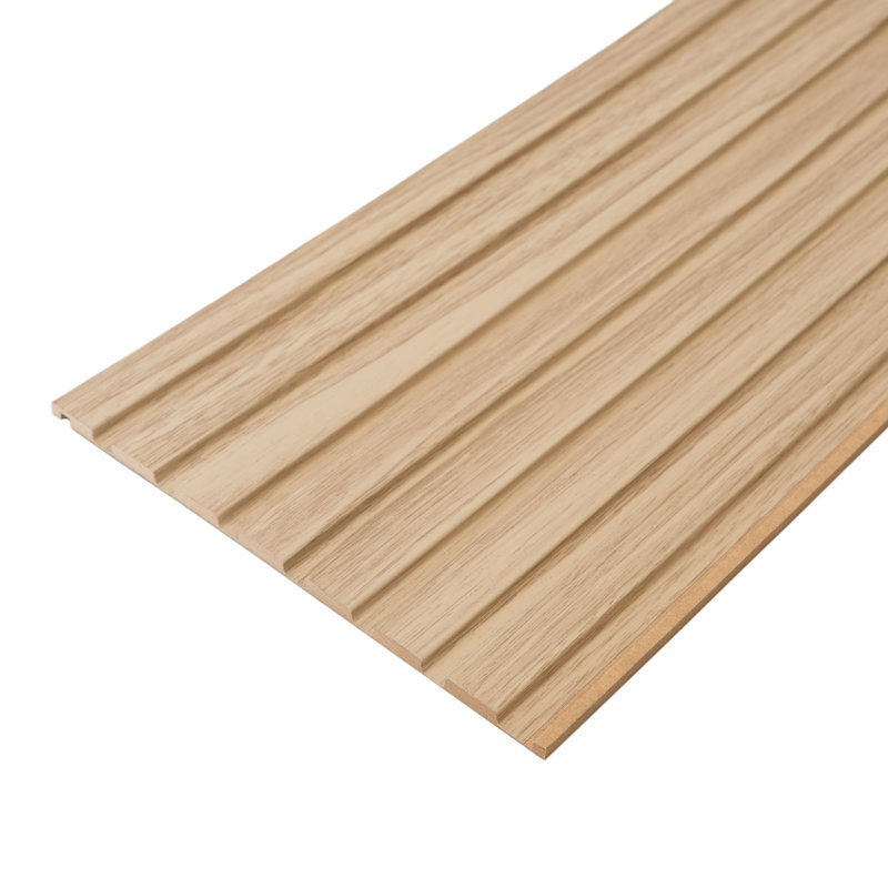 Panneaux muraux en bois renouvelable, panneaux décoratifs de réduction du bruit pour les murs et les plafonds, Crème