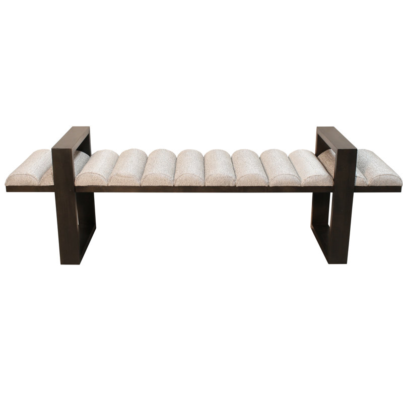 Banc en bois massif Conrad