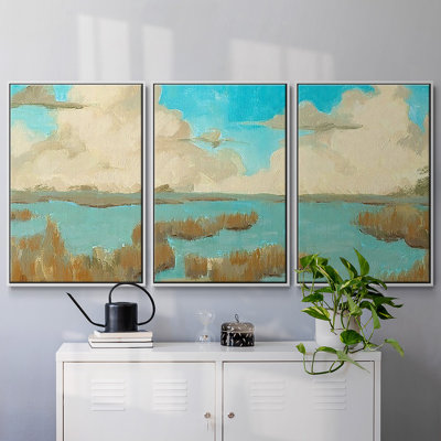«Fripp Island Water II» - Toile encadrée à pièces multiples
