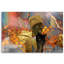 An African Woman And A Cat On A Canvas - No Frame Print on Canvas-98483934
