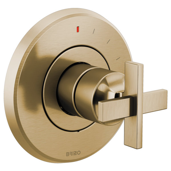 Levoir® Pressure Balance Valve Only Trim, Luxe Gold, Cross