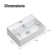 Rectangular Wall-mount Install Or On Countertop Bathroom Sink 17.72 In. With Single Faucet Hole In White