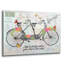 «Vintage Bicycle With Map B» par Jean Plout, art mural en verre acrylique-311552224