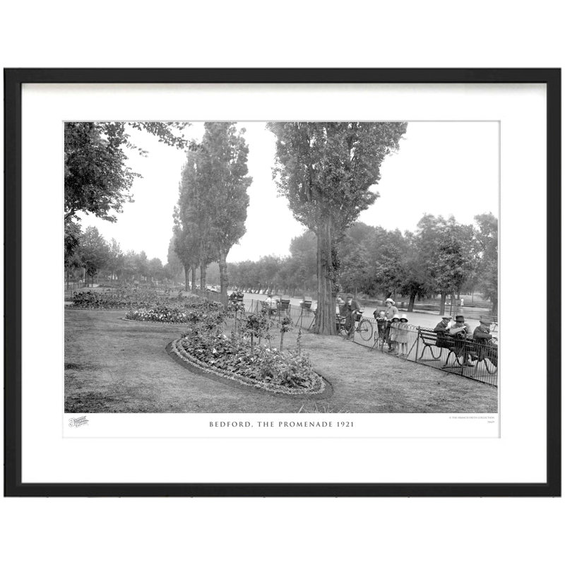 Bedford, The Promenade 1921 - Single Picture Frame Print, 40cm H X 50cm W x 2cm D