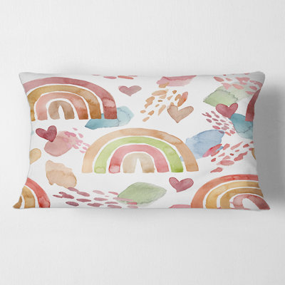 Housse et insert de coussin rectangulaire Clouds and Hearts