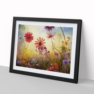 Bold Wildflowers Floral - Single Picture Frame Print