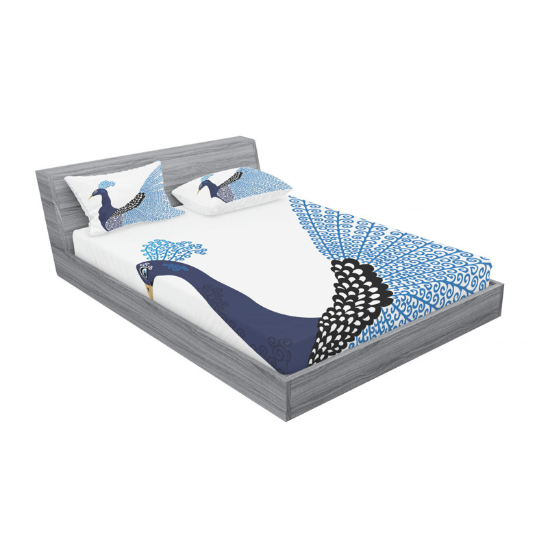 Microfiber Sheet Set, Full/Double Sheet Set with Fitted Sheet