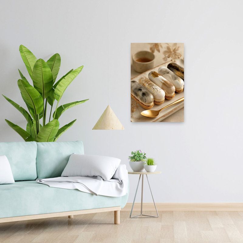 Élégant art mural contemporain délicat et élégant Eclairs, H 24 po x l 16 po