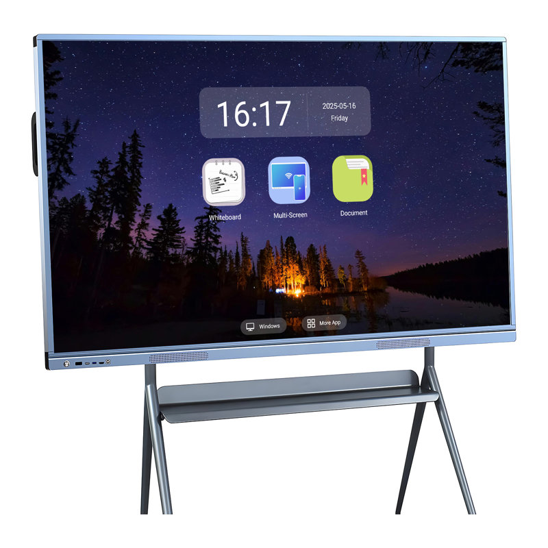JYXCN 4K Smart Board, ordinateur tout-en-un interactif, écran tactile avec double système et partage de nuage pour la salle de classe, le bureau et les présentations?