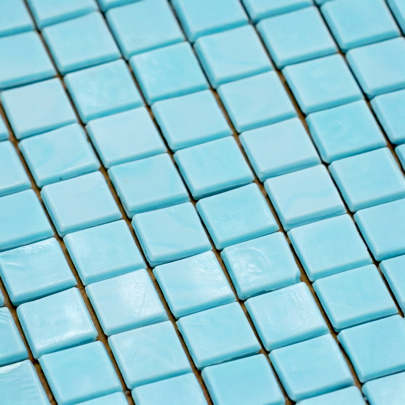 Skosh 0.6" x 0.6" Glass Grid Mosaic Wall & Floor Tile