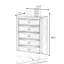 Commode 5 tiroirs 5 pièces-100150641