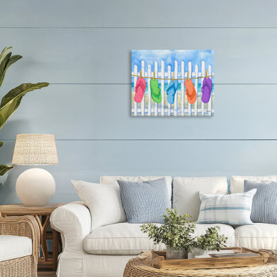 Flip Flop Clothesline Canvas, design by Paul Brent