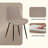 Dining Chair Set, Includes 4 Modern Kitchen And Dining Chairs, Decorative Chairs, Soft-Seated Dining Chairs With Padded Backrests And Metal Legs, Suitable For Living Room And Bedroom
