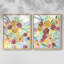 «Flower Carousel I», reproduction encadrée de qualité supérieure - prête à être accrochée - aucun clou requis - aucun clou requis-560468133-560468134