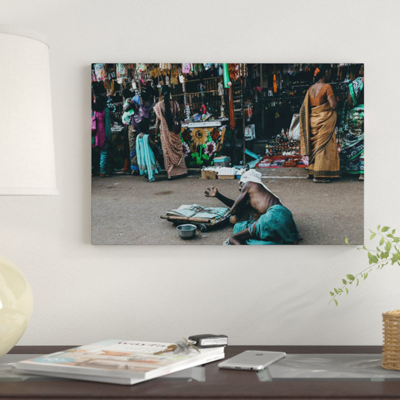 «Gokarna, India III» par Luke Anthony Gram, impression sur toile tendue, H 18 po x l 26 po x P 1,5 po, Toile tendue