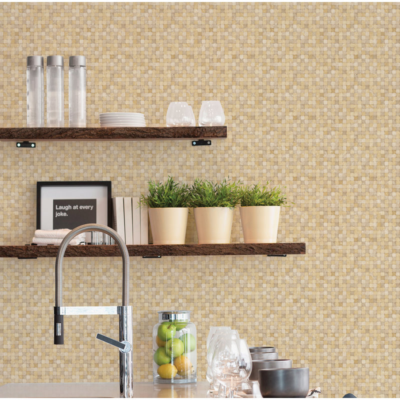 10m x 53cm Matte Wallpaper Roll, Ochre