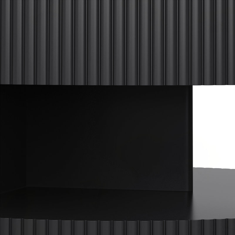 Modern coffee Table with Storage, Black
