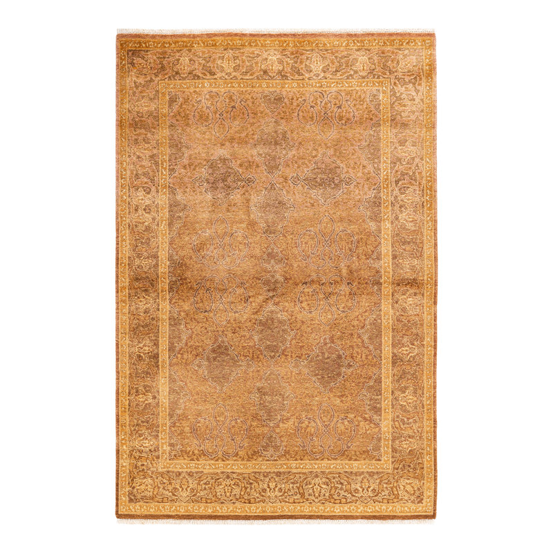 Classic One-of-a-Kind 4' 1" X 6' 1" Hand Knotted Area Rug