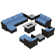 Paulsen Premium All-Weather Wicker 8 - Person Modular Patio Conversation Sets with Cushions