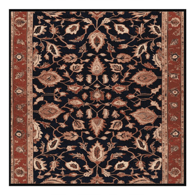 Tapis brun lavable à la machine