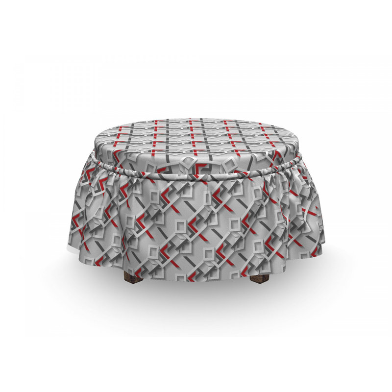 Housse pour repose-pieds grid