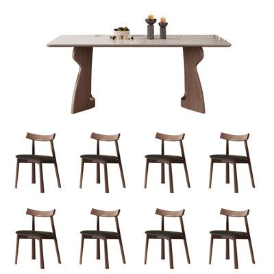 Ensemble de table de salle à manger minimaliste de luxe French Light