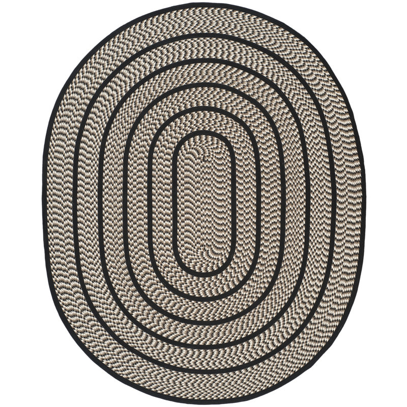 Georgina Hand Woven Performance Geometric Rug, Oval 8' x 10'