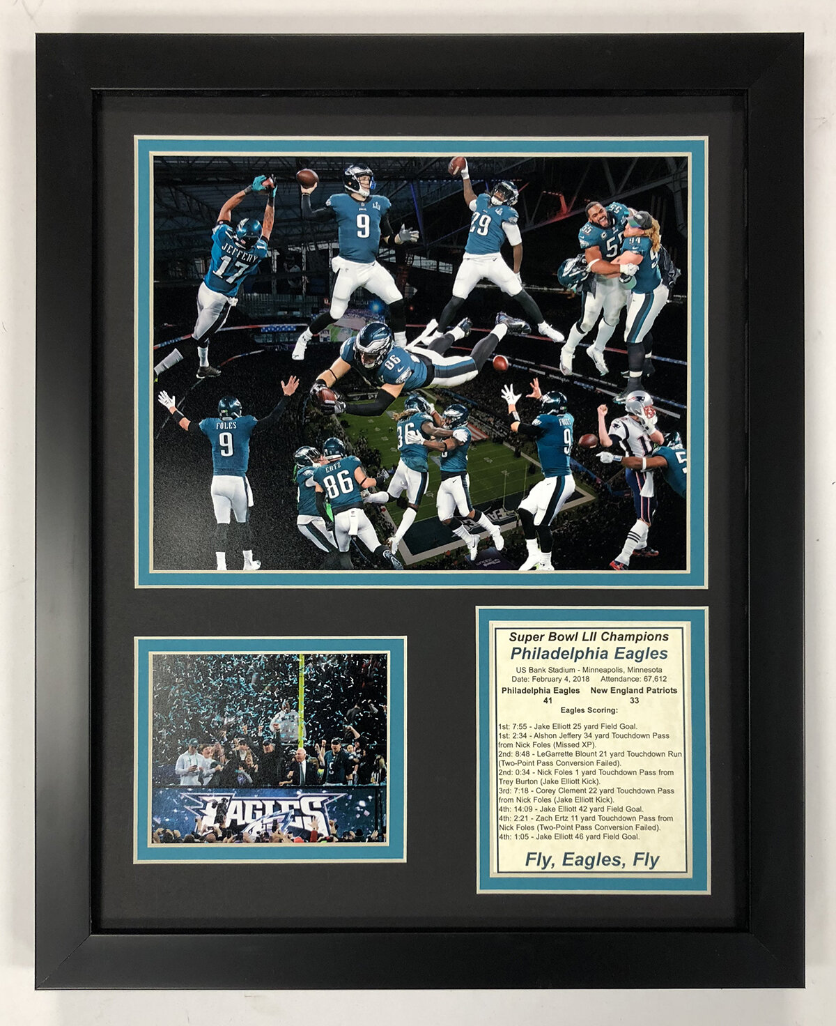 Philadelphia Eagles Super Bowl Champions Framed Original Newspaper Cover