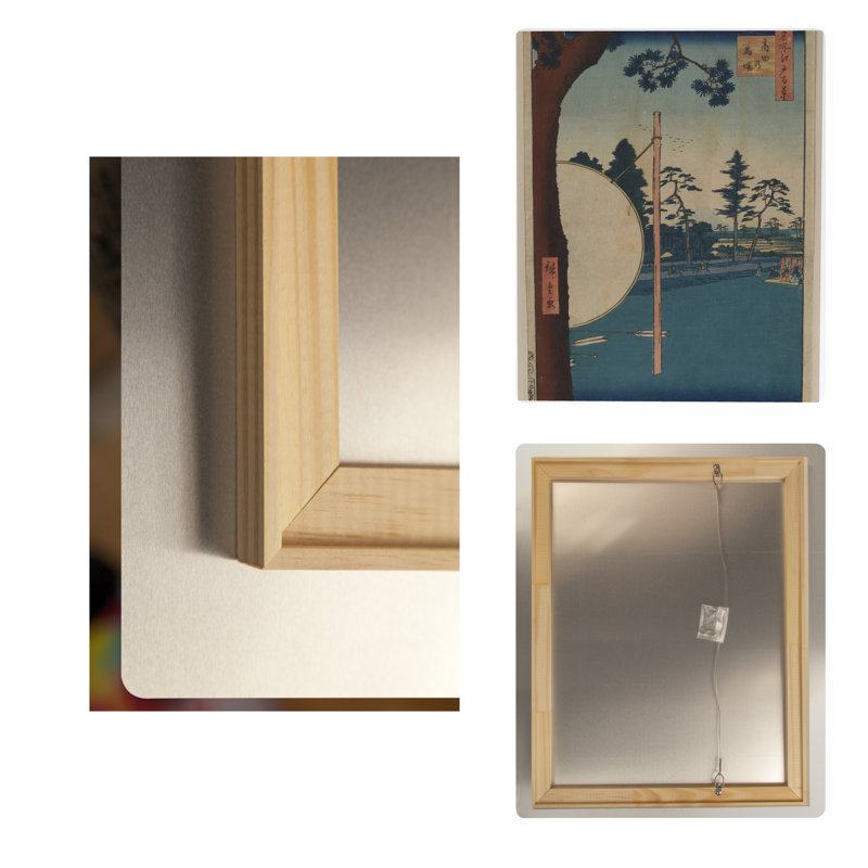 Takata no Baba (Cent vues célèbres d'Edo) — Portrait mural en métal, 36" H x 24" W