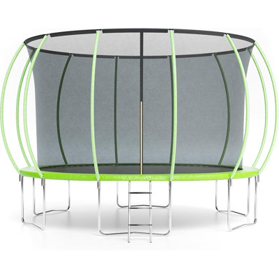 Trampoline, trampolines pour enfants et adultes, trampoline avec enclos, échelle, trampolines récréatives pour le saut en plein air