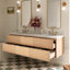Meuble-lavabo mural ovale double avec comptoir en quartz blanc pur 1,5 po Mulloy-159556934-159556935