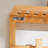 Wall Mounted Bamboo Coat Rack with Shelf and 6 Hooks for Entryway, Bathroom, Bedroom, and Hallway, 35.4"W x 4.9"D x 6.5"H